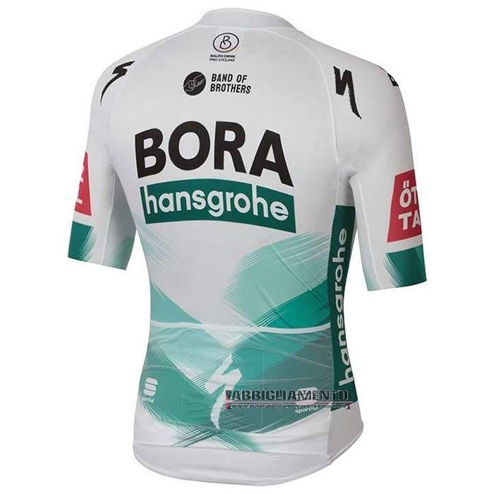 Abbigliamento Bora-hansgrone 2020 Manica Corta e Pantaloncino Con Bretelle Bianco Verde - Clicca l'immagine per chiudere